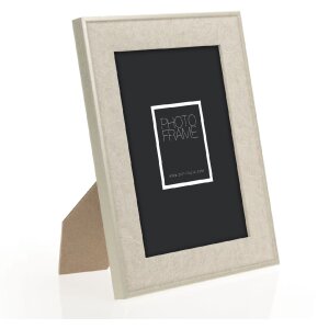 ZEP Colmar Cadre photo Gris 13x18 cm imitation bois verre véritable