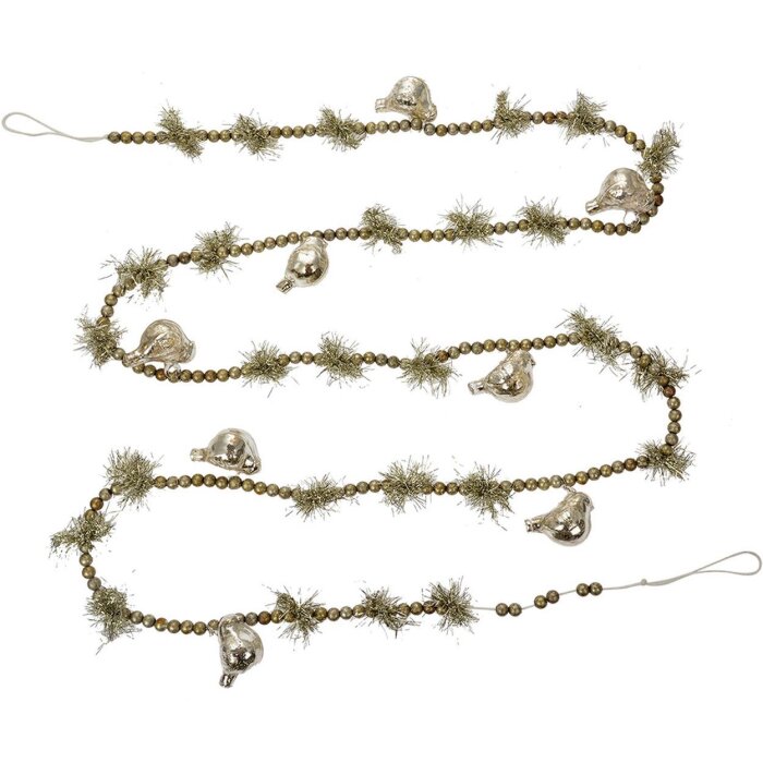 Clayre & Eef 65989 Guirlande de Noël argentée 180 cm fer style campagnard