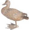 Clayre & Eef Déco Canard gris-brun Polyrésine 22x15x21 cm