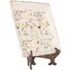 Clayre & Eef Assiette décorative 22x22 cm Beige Vintage Céramique Motif floral