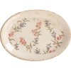 Clayre & Eef Assiette décorative Céramique Beige Rose 25x18 cm Style vintage