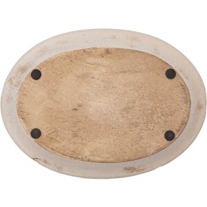 Clayre & Eef Assiette décorative 25x18x3 cm...