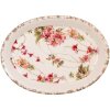 Clayre & Eef Assiette décorative 6CE2028 Céramique Beige Rose 25x18x3 cm Vintage