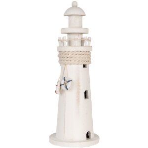 Clayre & Eef 6H2409 Phare décoratif blanc...