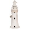 Clayre & Eef 6H2409 Phare décoratif blanc Ø 10x30 cm style campagnard