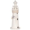 Clayre & Eef 6H2409 Phare décoratif blanc Ø 10x30 cm style campagnard