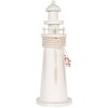 Clayre & Eef 6H2409 Phare décoratif blanc Ø 10x30 cm style campagnard