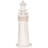 Clayre & Eef 6H2409 Phare décoratif blanc Ø 10x30 cm style campagnard