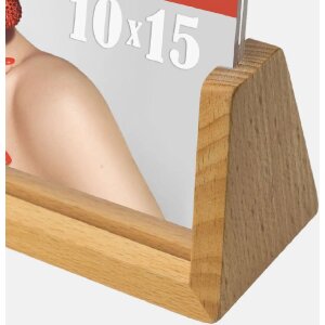 Cadre photo ZEP acrylique Virginia Natural base bois...