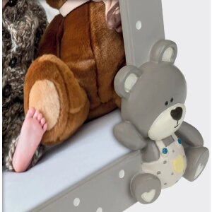 ZEP Polyrésine Cadre photo Billy Beige 10x15 cm 13x18 cm avec ours et étoiles