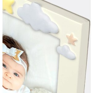 ZEP cadre photo polyrésine Eddy bleu ivoire 10x15 cm 13x18 cm