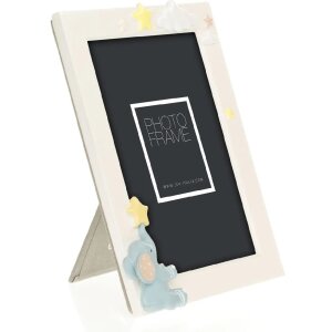 ZEP cadre photo polyrésine Eddy bleu ivoire 10x15 cm 13x18 cm