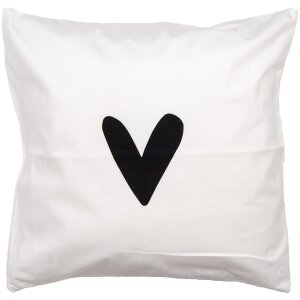 Clayre & Eef BHS24-3 Housse de coussin 45x45 cm Blanc...