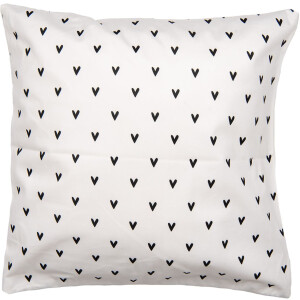 Clayre & Eef BHS24-3 Housse de coussin 45x45 cm Blanc...