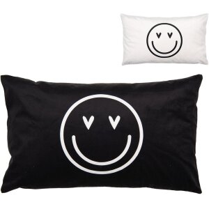 Clayre & Eef BHS36-3 Housse de coussin 30x50 cm noir...