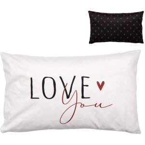 Clayre & Eef BHS36-4 Housse de coussin 30x50 cm Noir...