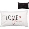 Clayre & Eef BHS36-4 Housse de coussin 30x50 cm Noir Blanc Design Romantique