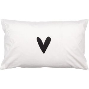 Clayre & Eef BHS36-5 Housse de coussin 30x50 cm blanc...