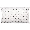 Clayre & Eef BHS36-5 Housse de coussin 30x50 cm blanc noir