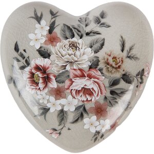 Clayre & Eef Coeur déco Céramique Gris...