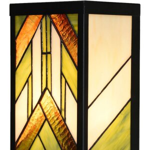 LumiLamp 5LL-6361 Applique Tiffany Beige Vert 14x16x40 cm...