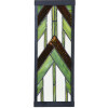 LumiLamp 5LL-6361 Applique Tiffany Beige Vert 14x16x40 cm E27 Verre Métal