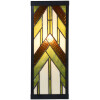 LumiLamp 5LL-6361 Applique Tiffany Beige Vert 14x16x40 cm E27 Verre Métal