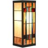 LumiLamp 5LL-6362 Applique Tiffany Beige Marron 14x16x40cm E27 Verre Métal