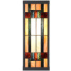 LumiLamp 5LL-6362 Applique Tiffany Beige Marron 14x16x40cm E27 Verre Métal