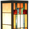 LumiLamp 5LL-6362 Applique Tiffany Beige Marron 14x16x40cm E27 Verre Métal