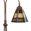 LumiLamp 5LL-6366 Lampe de table Tiffany Marron Verre 48x19x64 cm E27