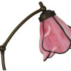 LumiLamp 5LL-6369 Lampe de table Tiffany Rose Marron 26x19x50cm E14