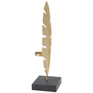 Mauro Ferretti Sculpture décorative Leaf Glam Or...