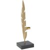 Mauro Ferretti Sculpture décorative Leaf Glam Or Noir 10x10x34 cm