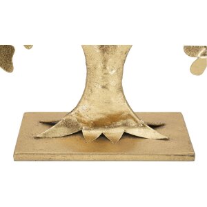 Mauro Ferretti décoration arbre de vie avec papillons 31x8x30 cm doré