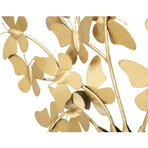 Mauro Ferretti décoration arbre de vie avec papillons 31x8x30 cm doré
