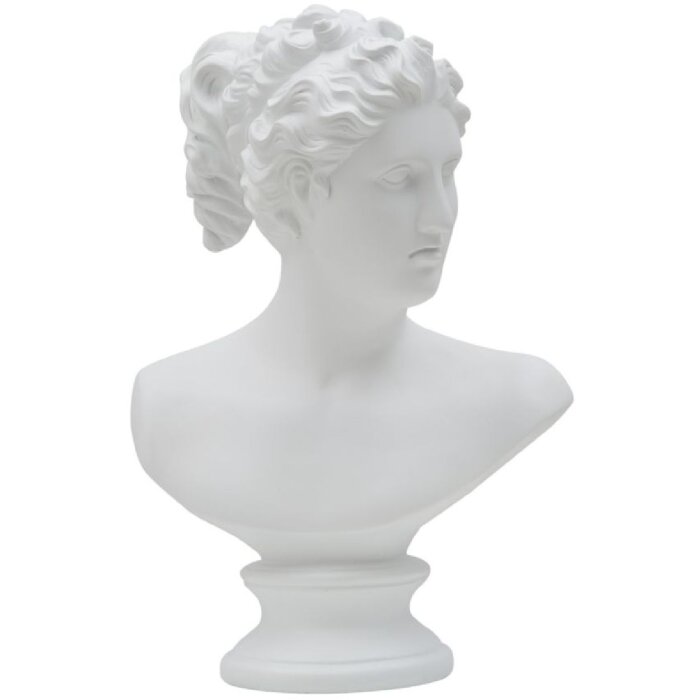Mauro Ferretti Sculpture Roman Woman 21,5x14,5x34 cm blanc