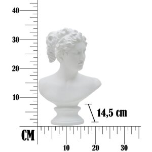 Mauro Ferretti Sculpture Roman Woman 21,5x14,5x34 cm blanc