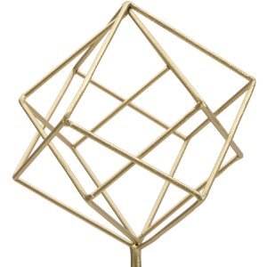 Mauro Ferretti Sculpture Cube 16x18x52,5 cm or-blanc