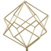 Mauro Ferretti Sculpture Cube 16x18x41,5 cm or-blanc