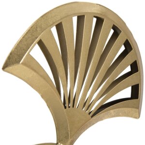 Mauro Ferretti Sculpture Triple Leaf 23,5x10x44 cm or-noir