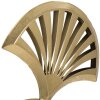Mauro Ferretti Sculpture Triple Leaf 23,5x10x44 cm or-noir