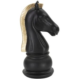 Mauro Ferretti sculpture cheval 10,5x8,5x19 cm noir-or