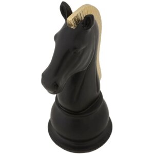 Mauro Ferretti sculpture cheval 10,5x8,5x19 cm noir-or