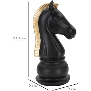 Mauro Ferretti sculpture cheval 10,5x8,5x19 cm noir-or