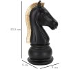 Mauro Ferretti sculpture cheval 10,5x8,5x19 cm noir-or