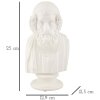 Mauro Ferretti Sculpture Sage 12,9x12,5x25 cm blanc
