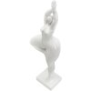 Mauro Ferretti figure de yoga debout Woman Yoga 16x9x45,8 cm blanc