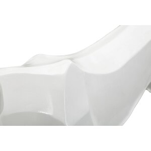 Mauro Ferretti sculpture panthère blanche 70x18x32,5 cm