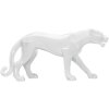Mauro Ferretti sculpture panthère blanche 70x18x32,5 cm